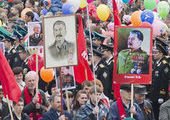 На Параде в честь 9 мая в Находке вынесли портреты Сталина