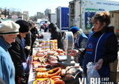 В центре Владивостока вновь работает продовольственная ярмарка