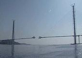 На мосту через пролив Босфор Восточный натянуты самые длинные в мире ванты