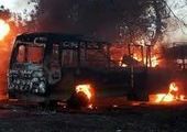 Автобус сожгли прямо на охраняемом объекте в Приморье