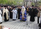 Освящение памятника Илье Муромцу прошло во Владивостоке