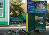 В Спасске в центре города выросла куча мусора